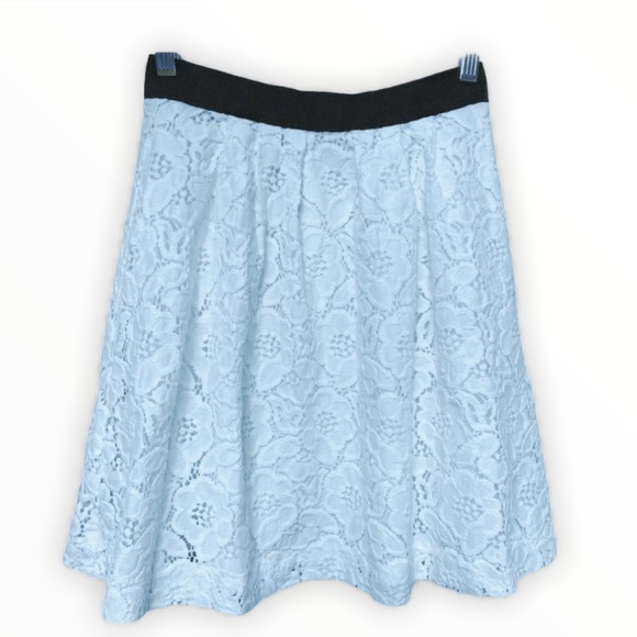 EUC Loft White Embroidered SkirtEUC - Picture 1 of 5